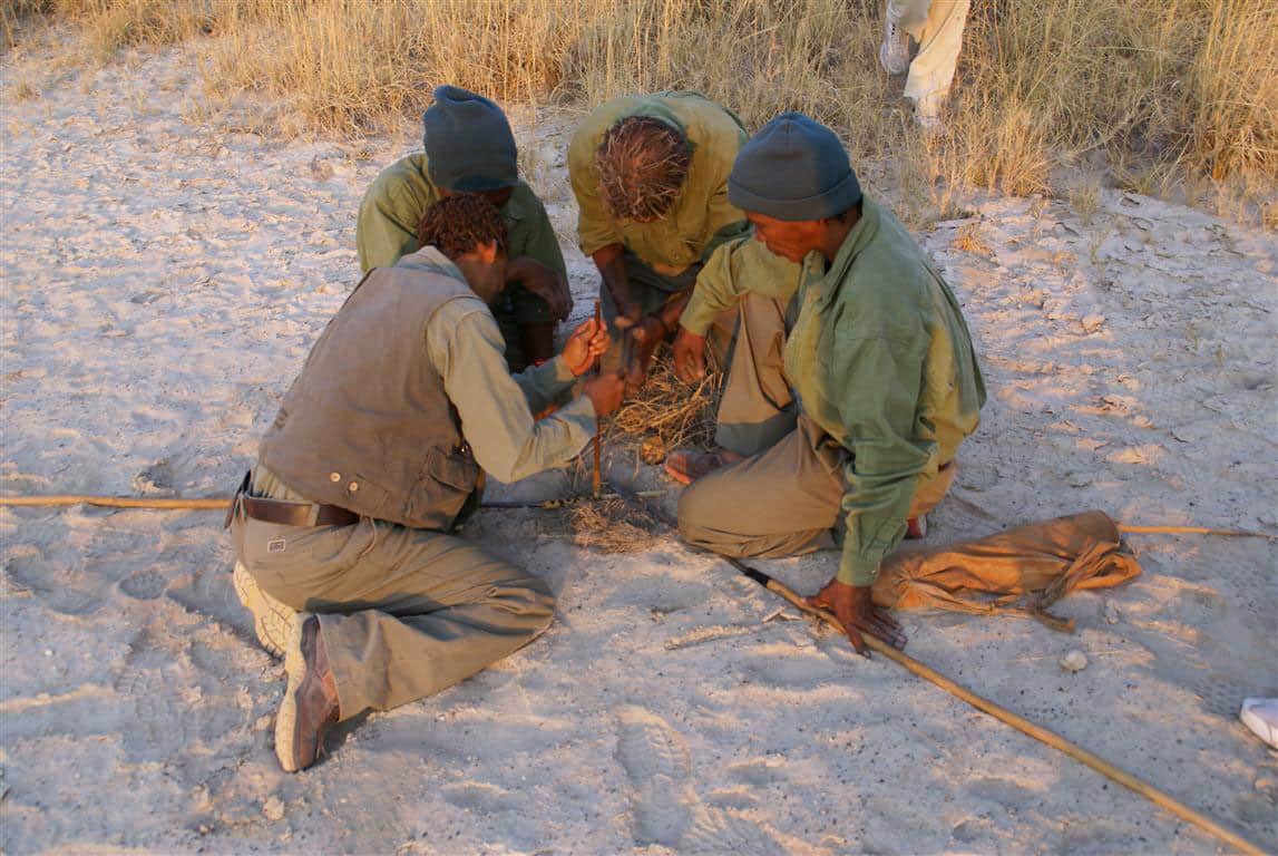 Firemaking at The Bushman